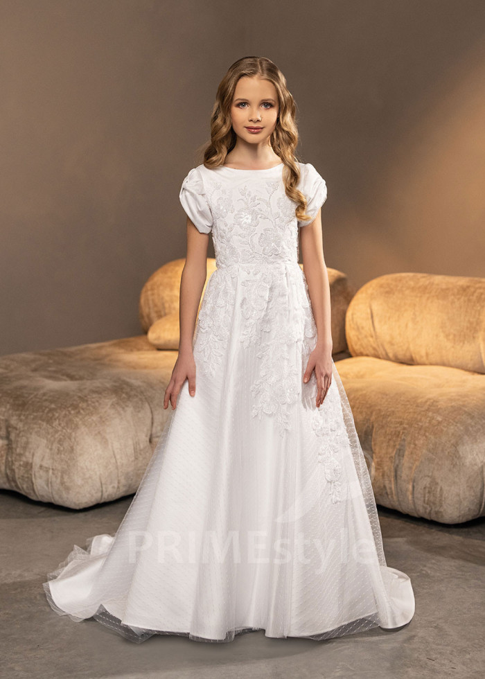 Luxusné šaty na 1. sväté prijímanie LVK001