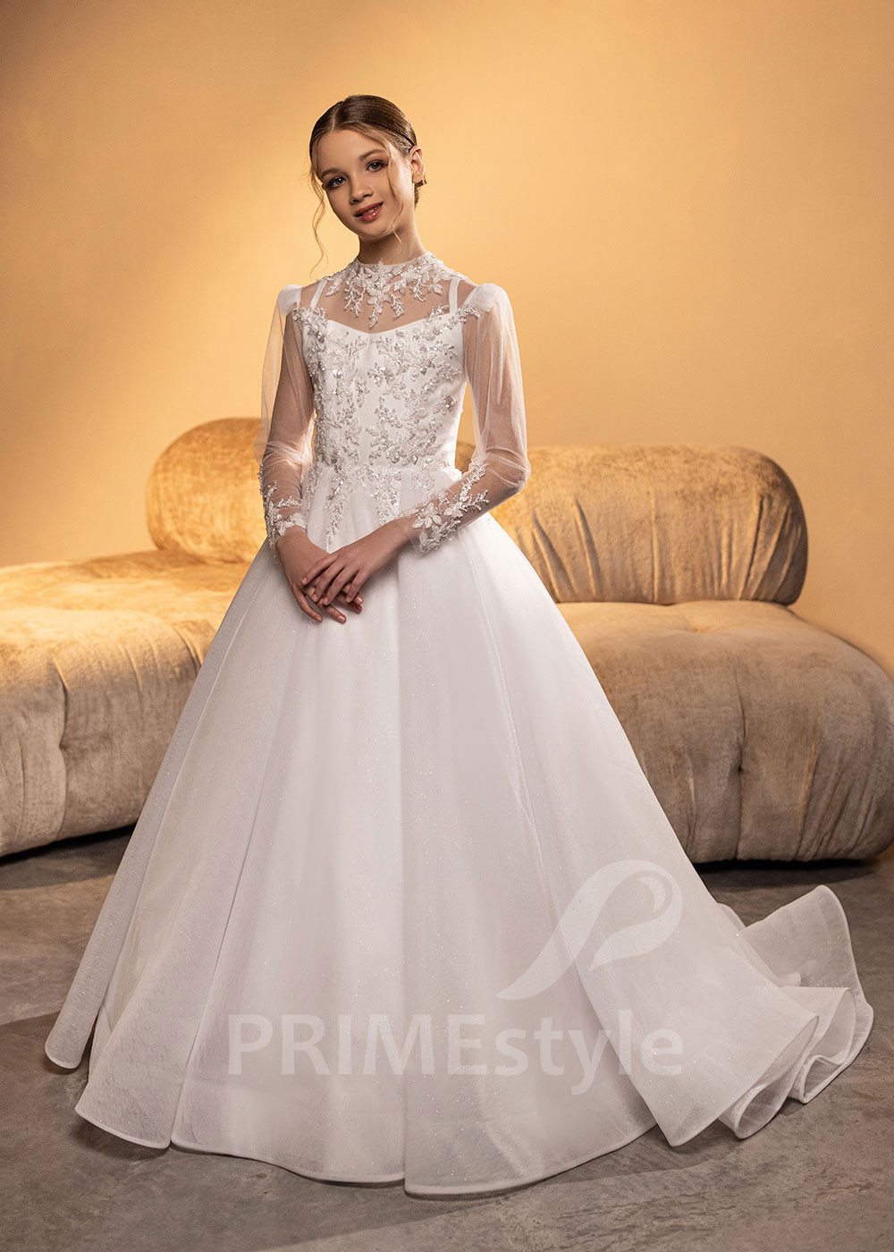 Luxusné šaty na prvé sväté prijímanie LVK008