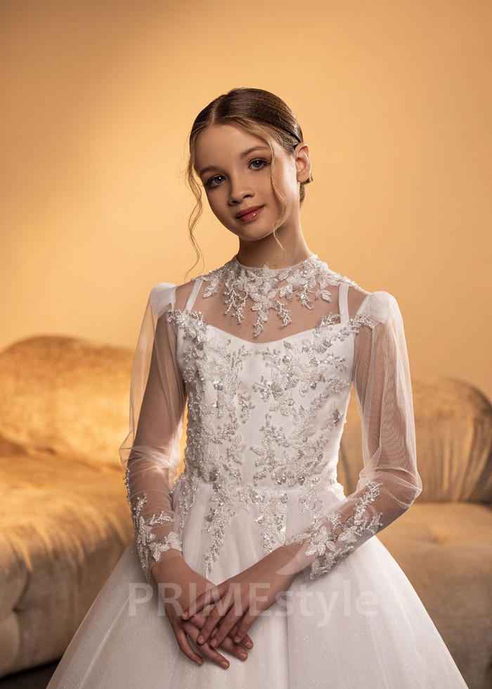 Luxusné šaty na prvé sväté prijímanie LVK008