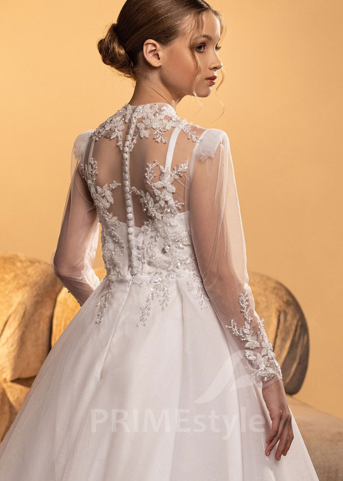 Luxusné šaty na prvé sväté prijímanie LVK008