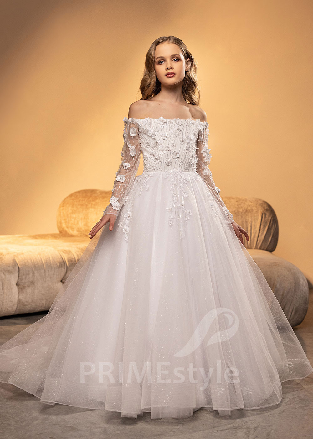 Luxusné šaty na 1. sväté prijímanie LVK009