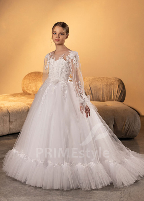 Luxusné šaty na prvé sväté prijímanie LVK010