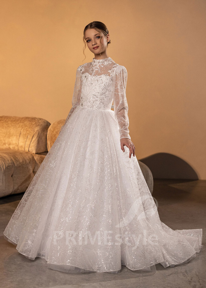 Luxusné šaty na prvé sväté prijímanie LVK012