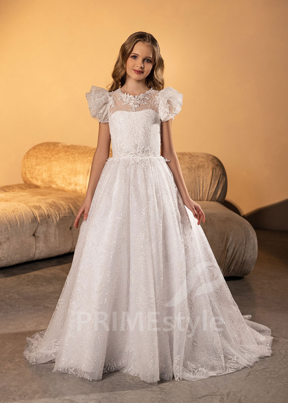 Luxusné šaty na 1. sväté prijímanie LVK013