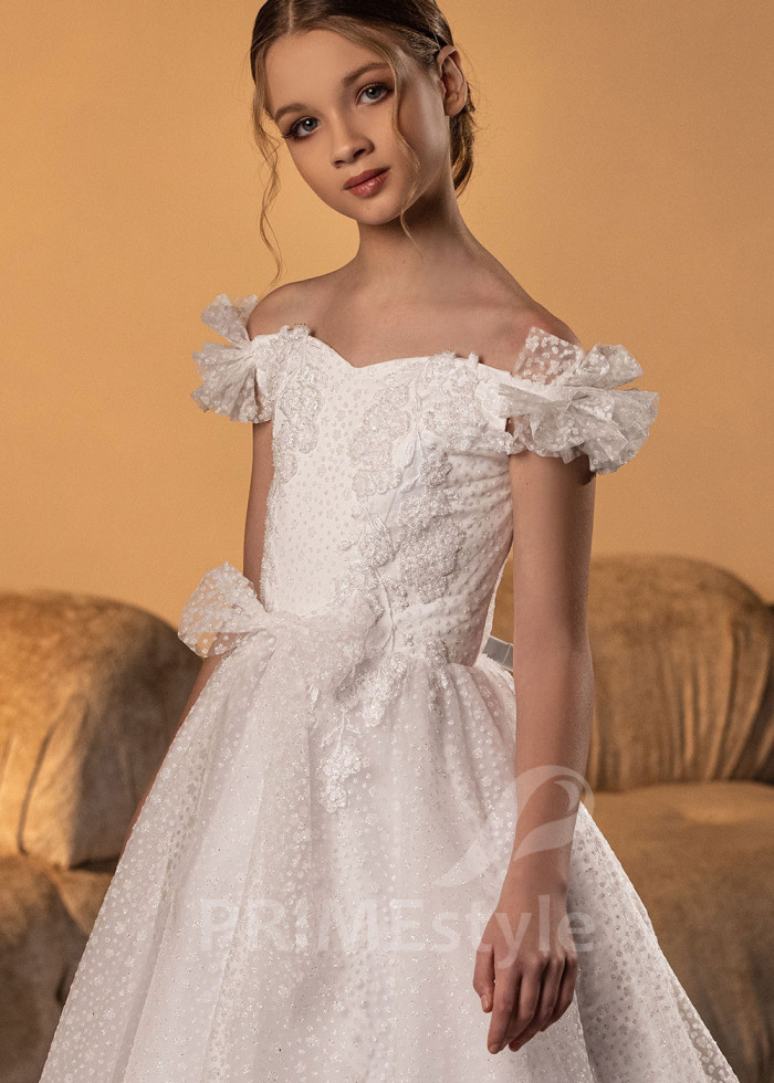 Luxusné šaty na prvé sväté prijímanie LVK014