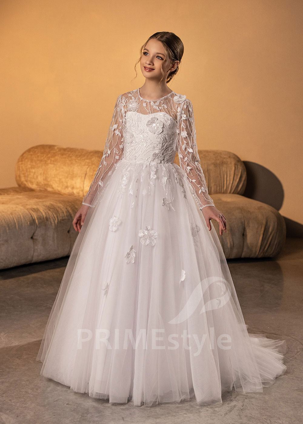 Luxusné šaty na 1. sväté prijímanie LVK015