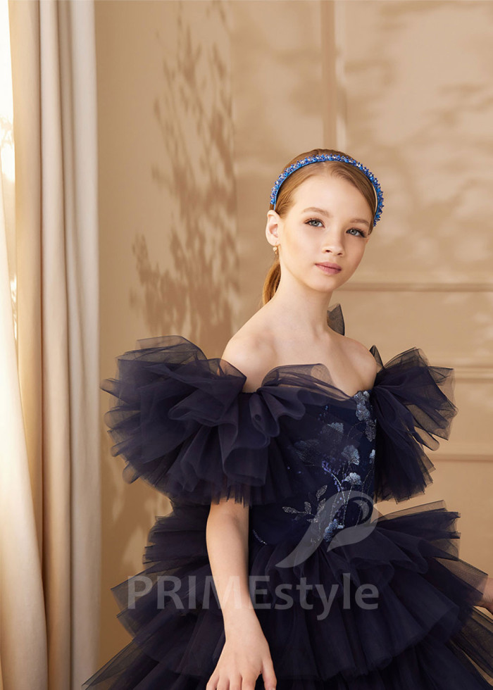 Tylové detské šaty LS157