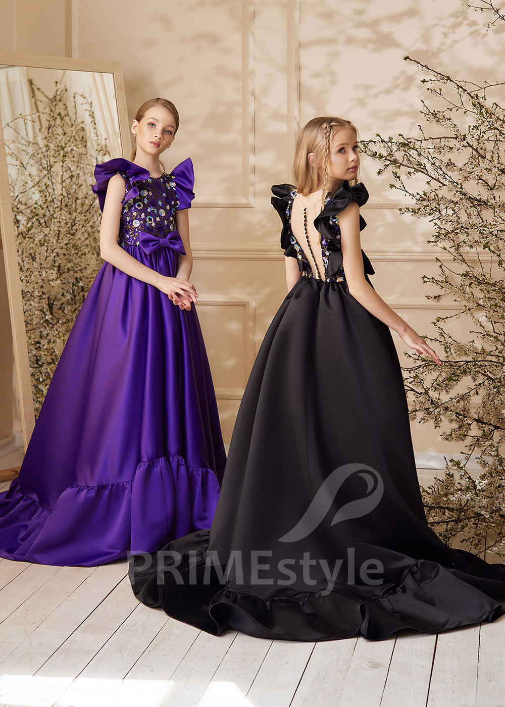 Detské spoločenské šaty LS158