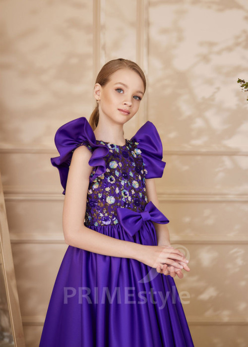 Detské spoločenské šaty LS158 2