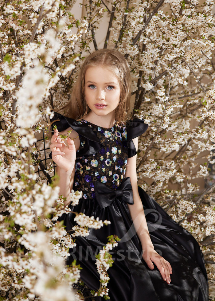 Detské spoločenské šaty LS158