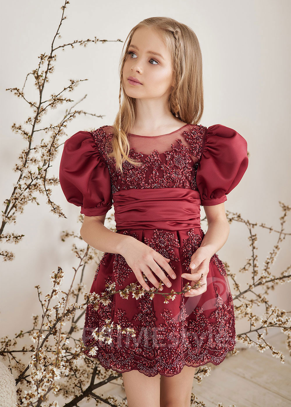 Detské spoločenské šaty LS160