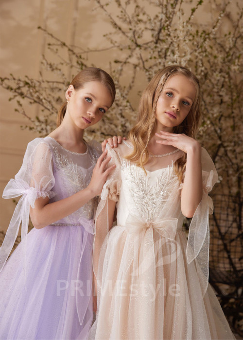 Detské princeznovské šaty  LS161 2