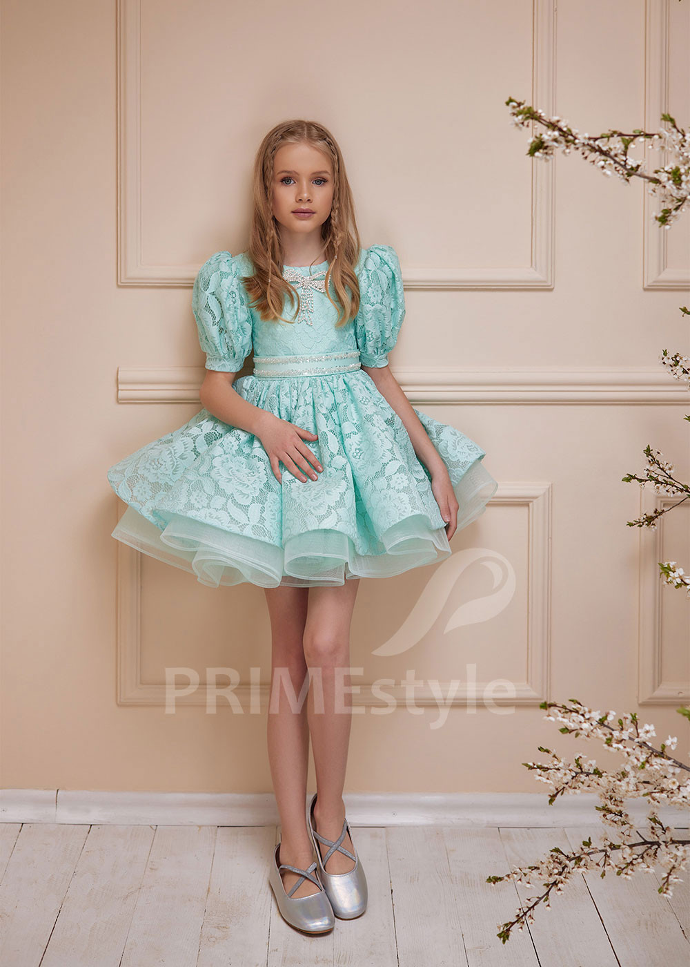 Detské šaty na svadbu LS163