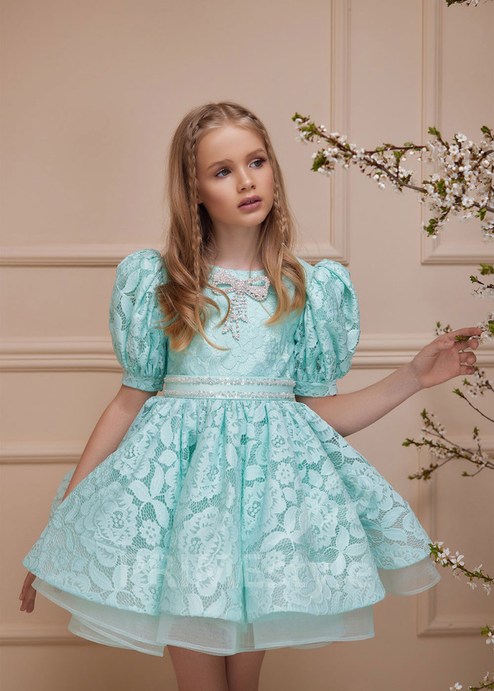 Detské šaty na svadbu LS163