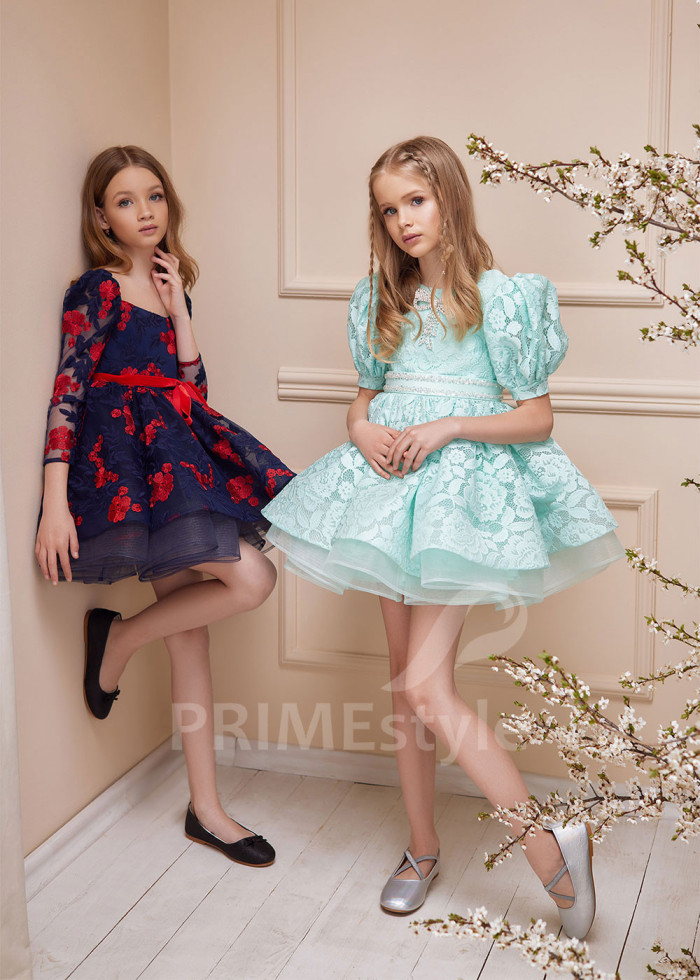 Detské šaty na svadbu LS163