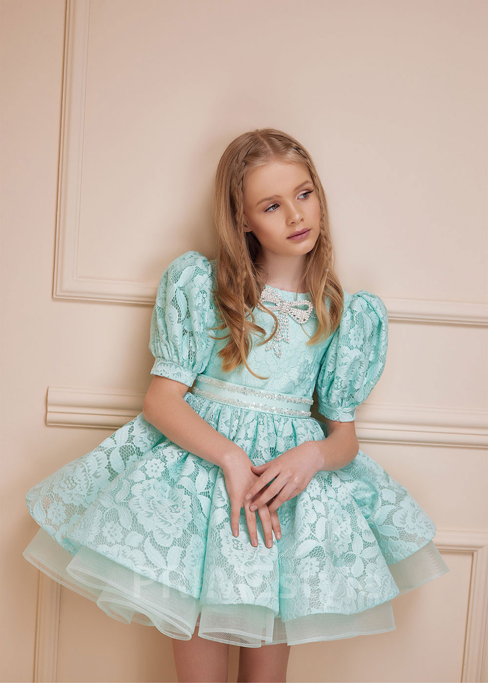 Detské šaty na svadbu LS163