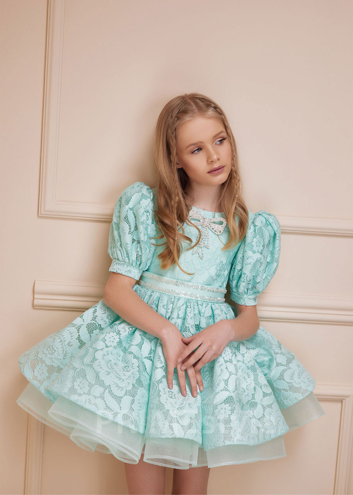 Detské šaty na svadbu LS163