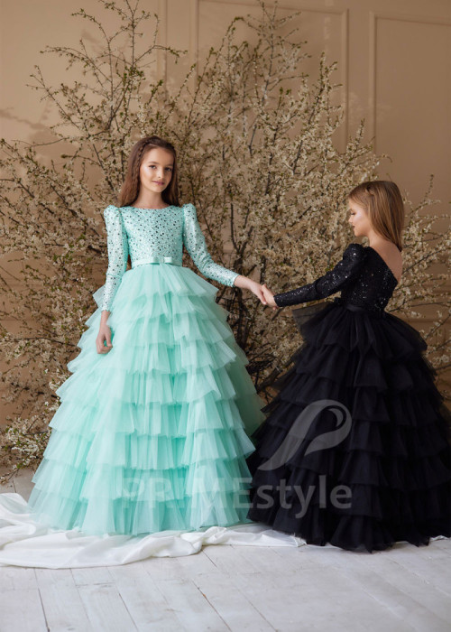 Luxusné dievčenské šaty LS165 2