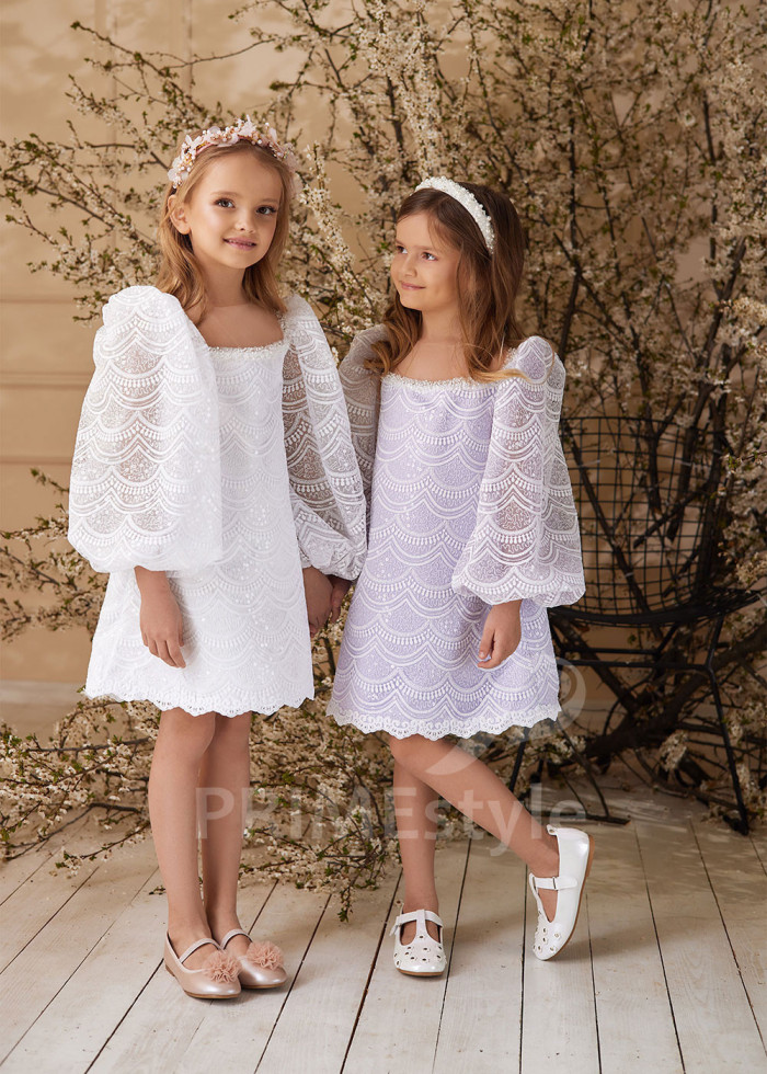 Detské šaty na svadbu LS167