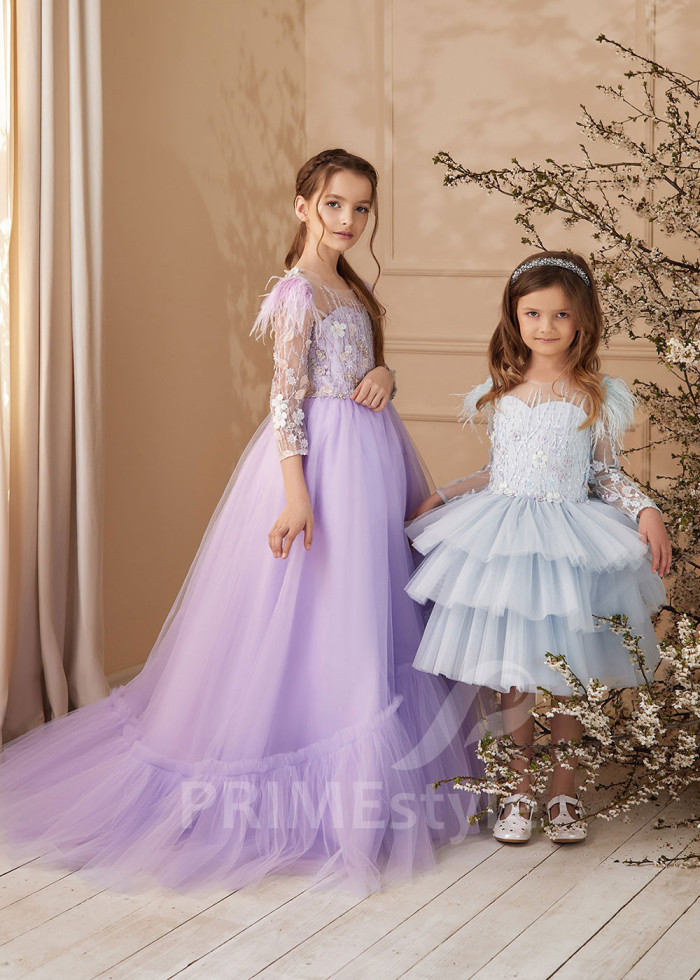 Detské šaty na svadbu LS174