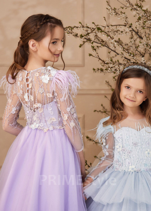 Detské šaty na svadbu LS174 2