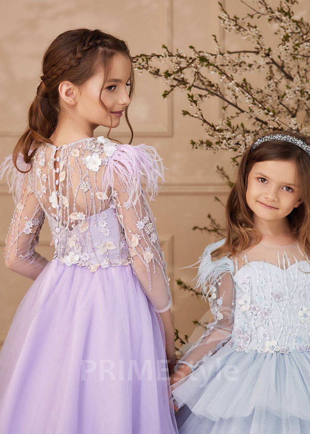 Detské šaty na svadbu LS174