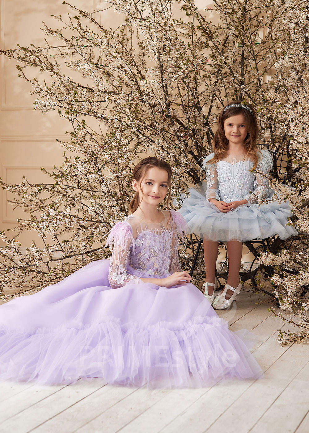 Detské šaty na svadbu LS174