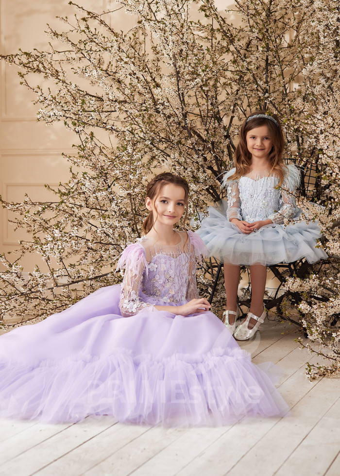Detské šaty na svadbu LS174