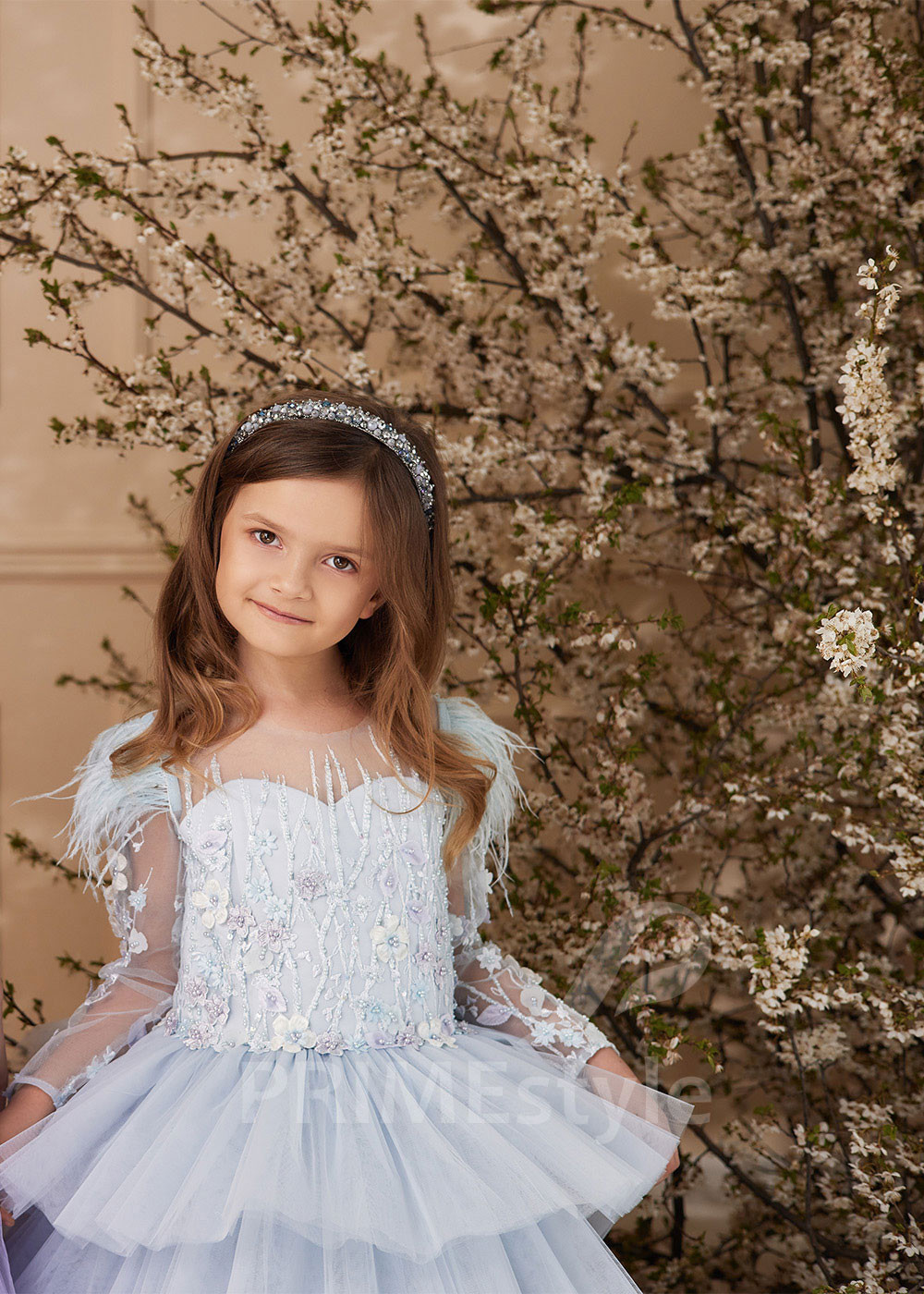 Detské šaty na svadbu LS174