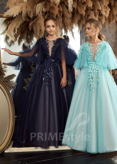 Tylové detské šaty LC2325