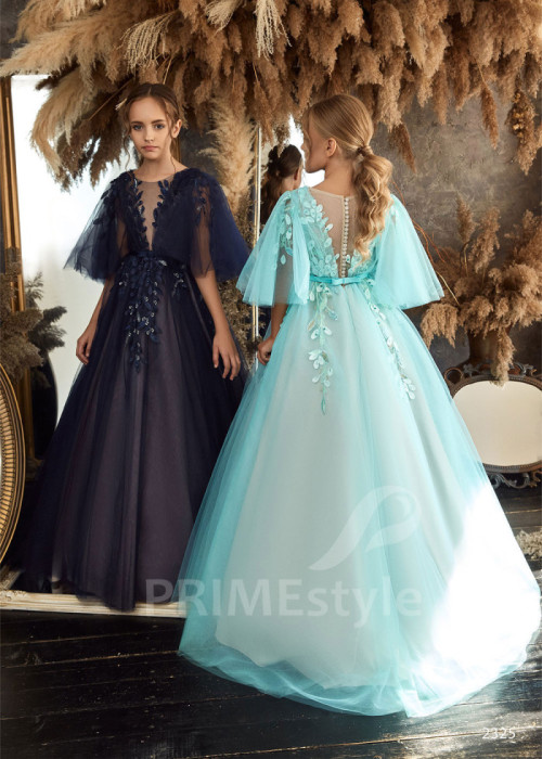 Tylové detské šaty LC2325 2