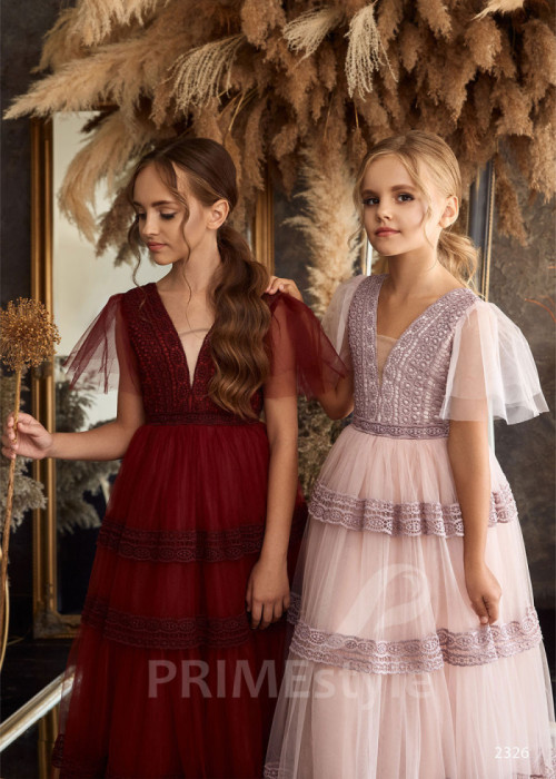 Luxusné detské šaty LC2326 2