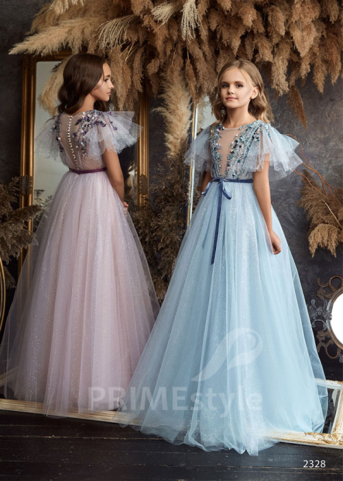 Tylové detské šaty LC2328