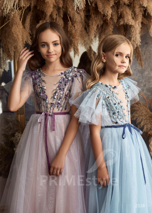 Tylové detské šaty LC2328 2