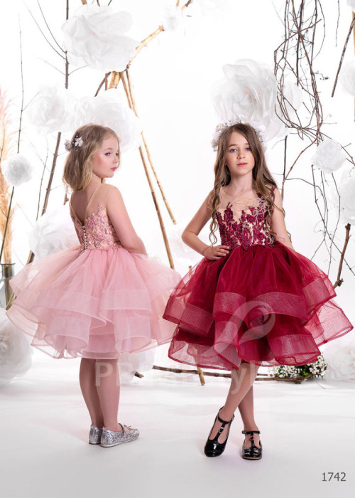 Detské šaty na svadbu LC1742