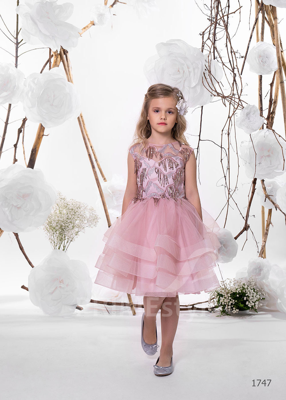 Šaty na svadbu pre malé družičky LC1747