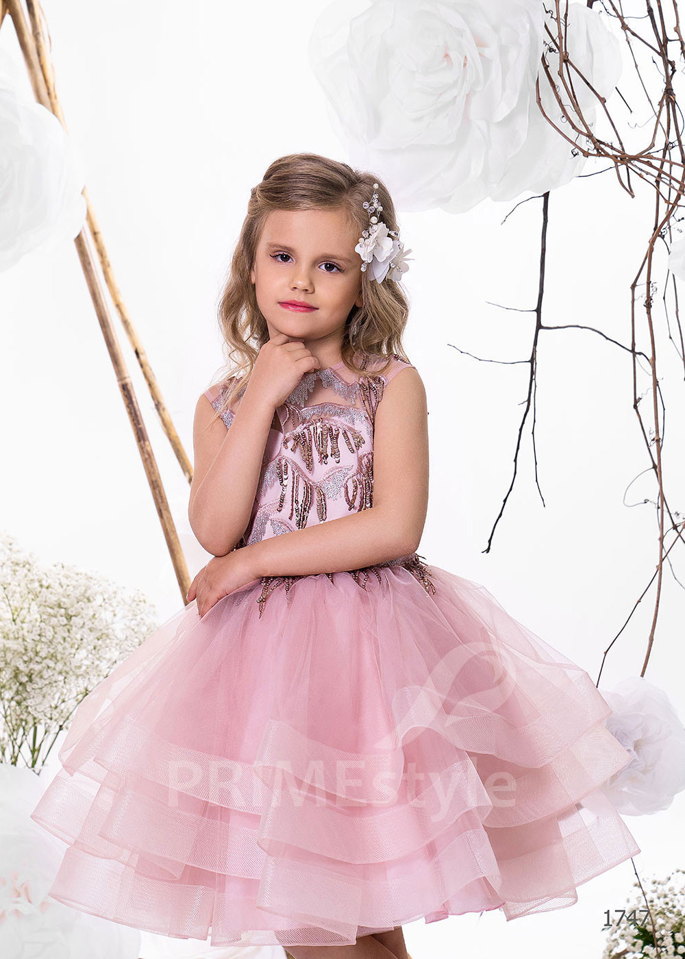 Šaty na svadbu pre malé družičky LC1747