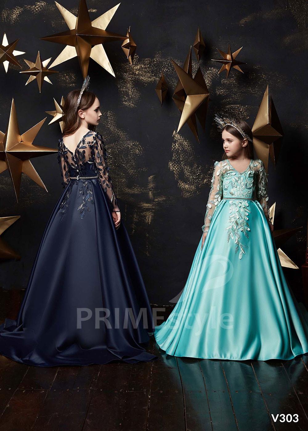 Detské spoločenské šaty LV303