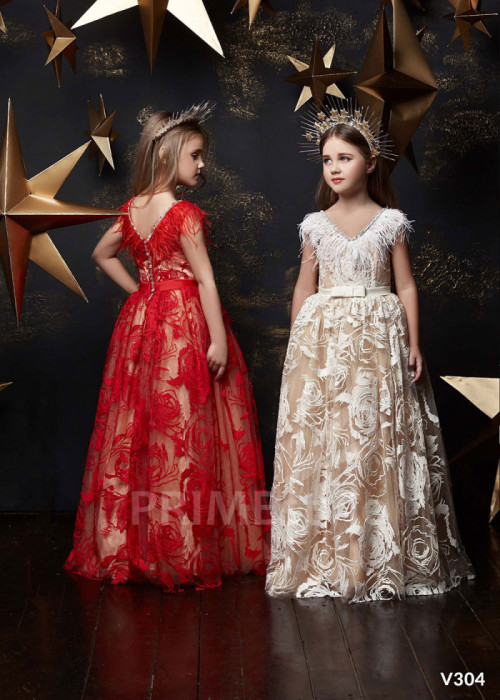 Dievčenské spoločenské šaty LV304 2