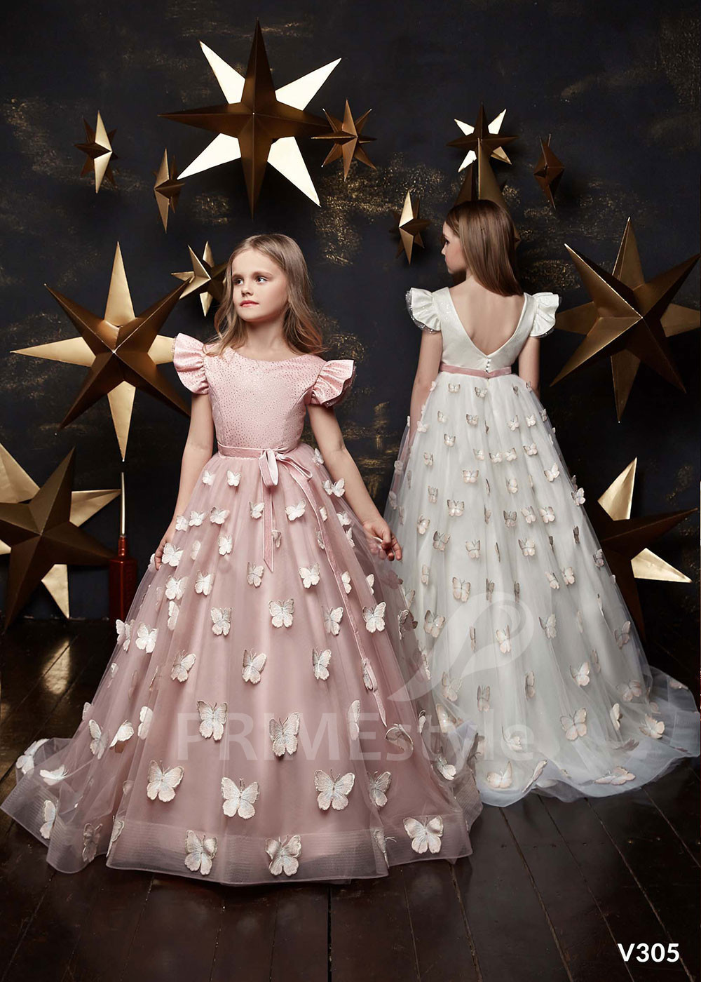 Detské šaty na svadbu LV305