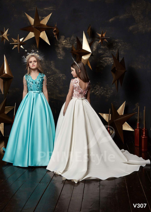 Šaty na svadbu pre malé družičky LV307 2