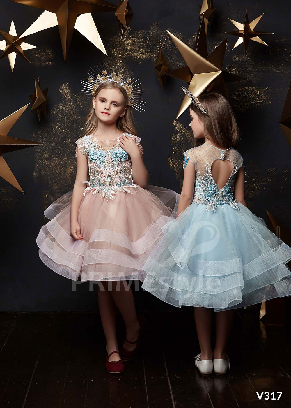 Šaty na svadbu pre malé družičky LV317