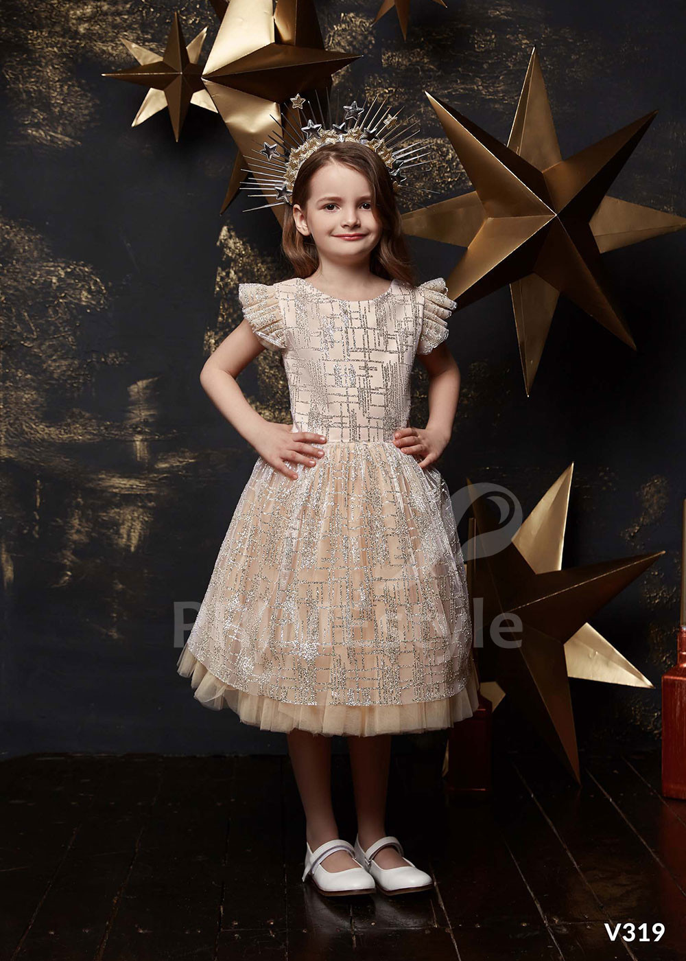 Detské šaty na svadbu LV319