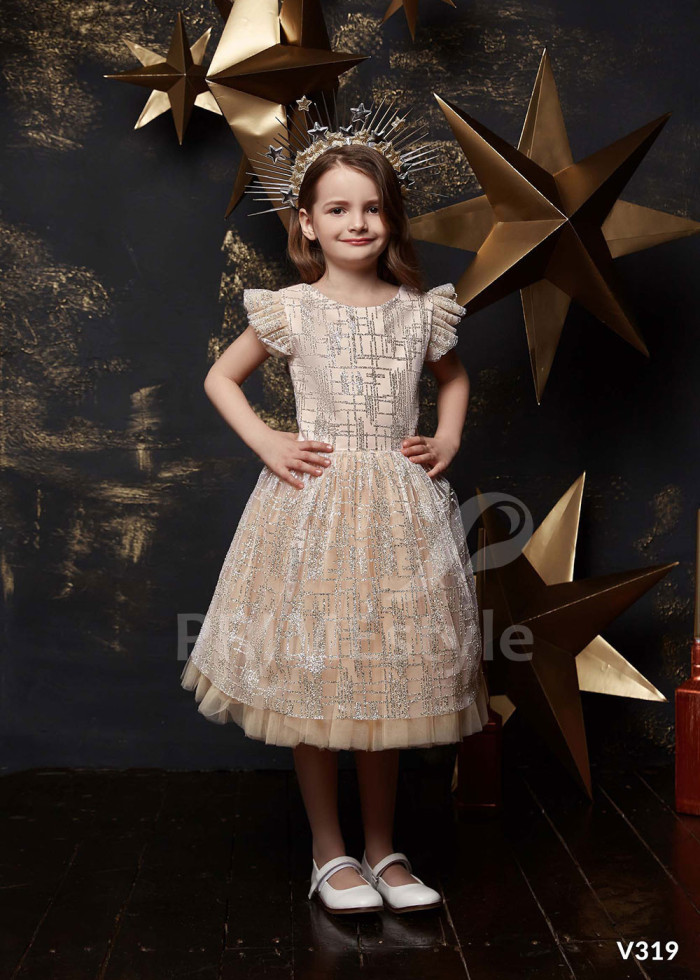 Detské šaty na svadbu LV319