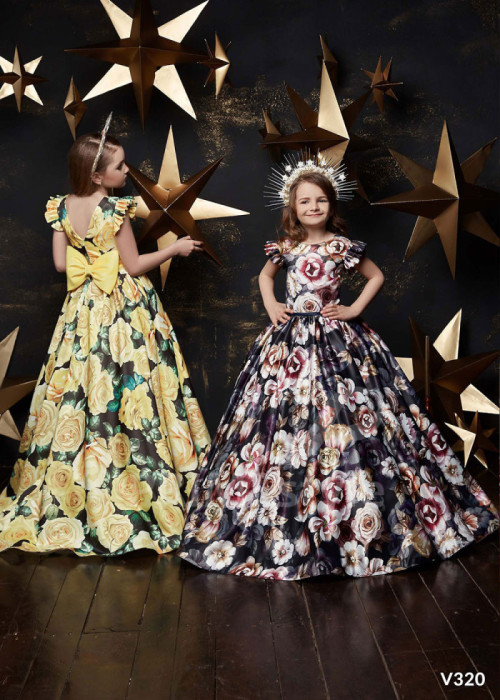 Detské spoločenské šaty LV320 2