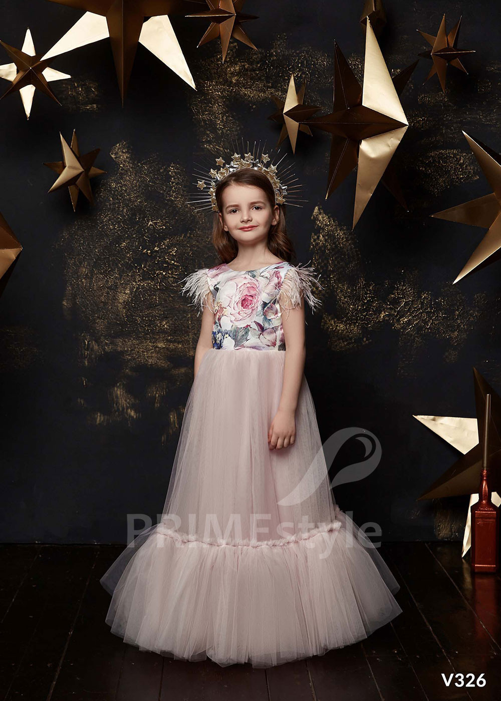 Detské spoločenské šaty LV326