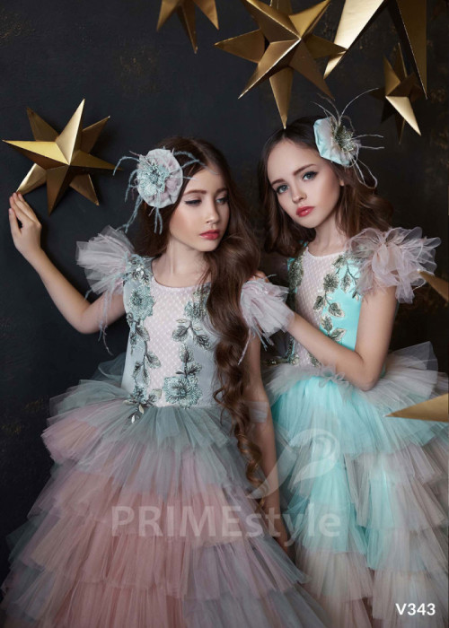 Detské šaty pre malé družičky LV343