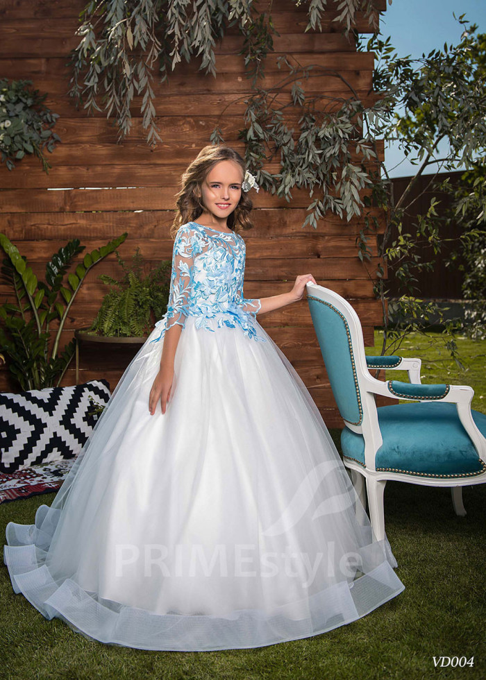 Detské spoločenské šaty na svadbu LV004