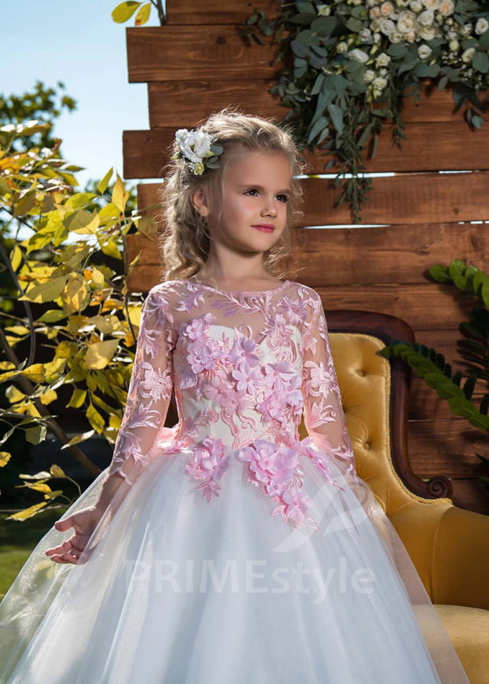 Detské spoločenské šaty na svadbu LV004