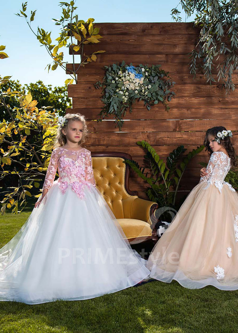 Detské spoločenské šaty na svadbu LV004